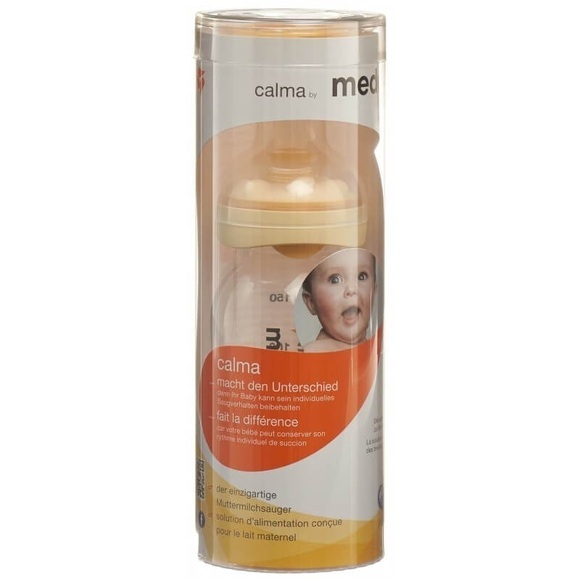 Medela Sauger Calma mit Milchflasche