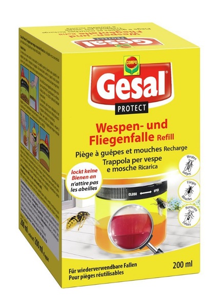 Gesal PROTECT Wespen- & Fliegenfalle Refill (200 ml)