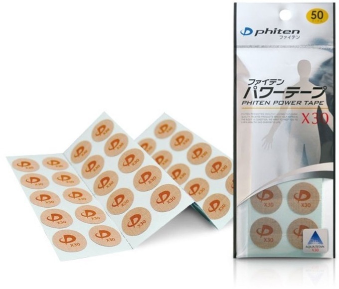 Phiten Aquatitan Power Tapes X30 rund DE (50 Stück)