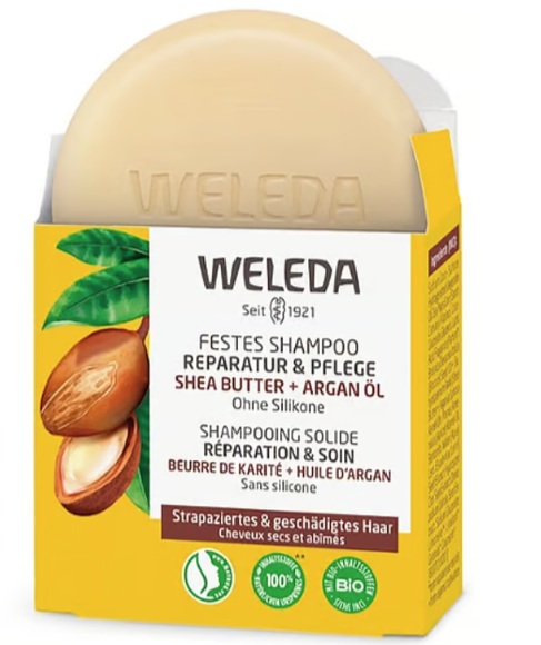 Weleda Festes Shampoo Reparatur & Pflege (1 Stück)