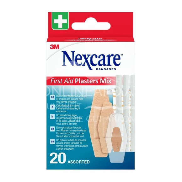 3M Nexcare Erste-Hilfe-Pflaster-Mix, assortiert (20 Stk)