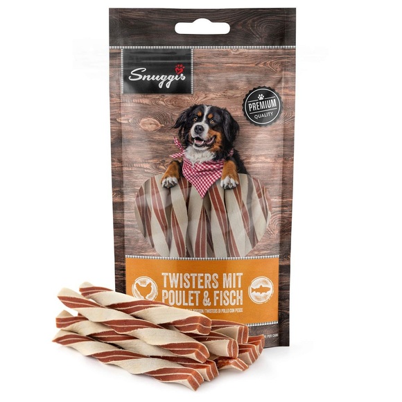 Snuggis Hundesnack Twisters mit Poulet & Fisch 100g