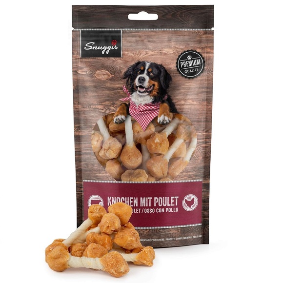 Snuggis Hundeleckerli Knochen mit Poulet 150g