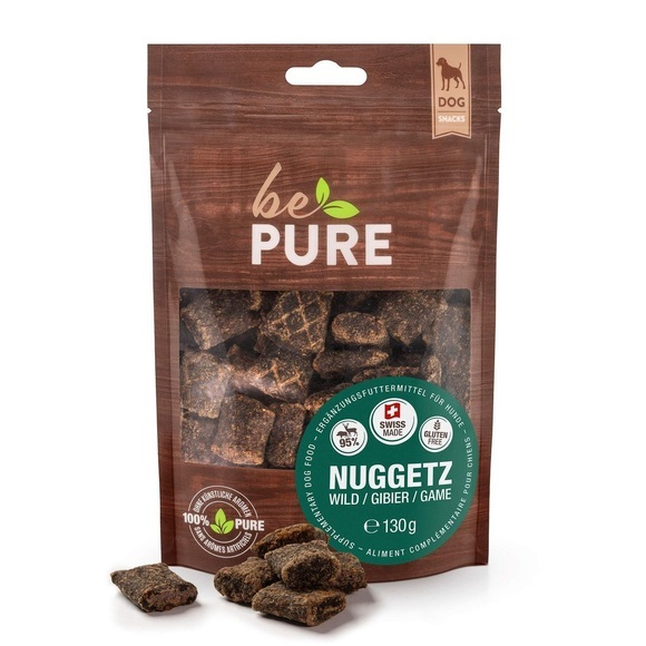 bePure Hundesnacks Nuggetz Wild 130g