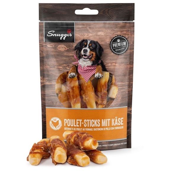 QUALIDOG Poulet Sticks mit Käse 100g