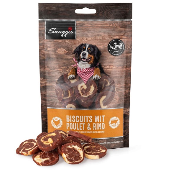 Snuggis Hundeleckerli Good Bone Beef Biscuit 200g