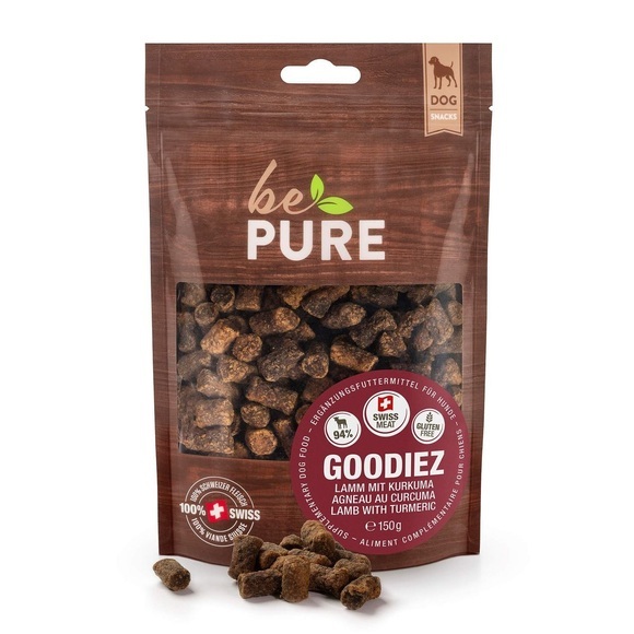 bePure Goodiez mit Lamm und Kurkuma für Hunde (150g)