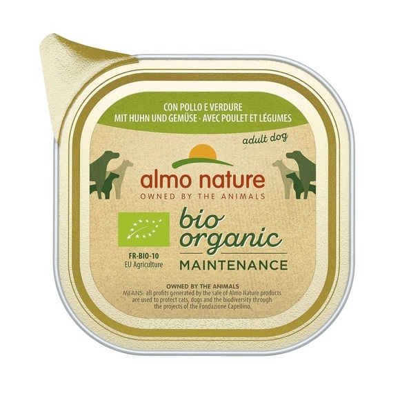 Almo Nature BioOrganic Maintenance 24 x 100 g - Bio Huhn & Bio Gemüse