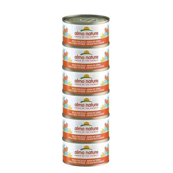 Sparpaket Almo Nature 24 x 70 g - Huhn & Kürbis