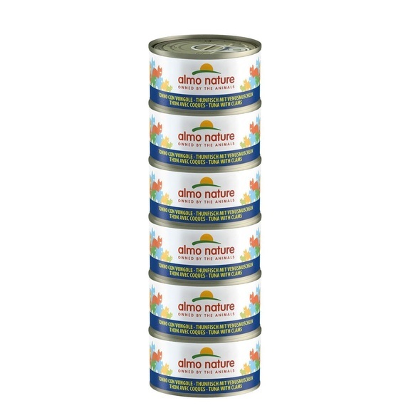 Sparpaket Almo Nature 24 x 70 g - Thunfisch & Venusmuscheln