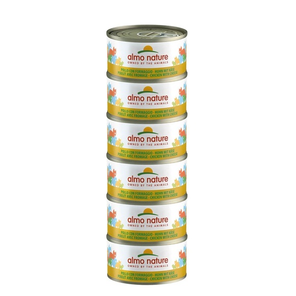 Sparpaket Almo Nature 24 x 70 g - Huhn mit Käse