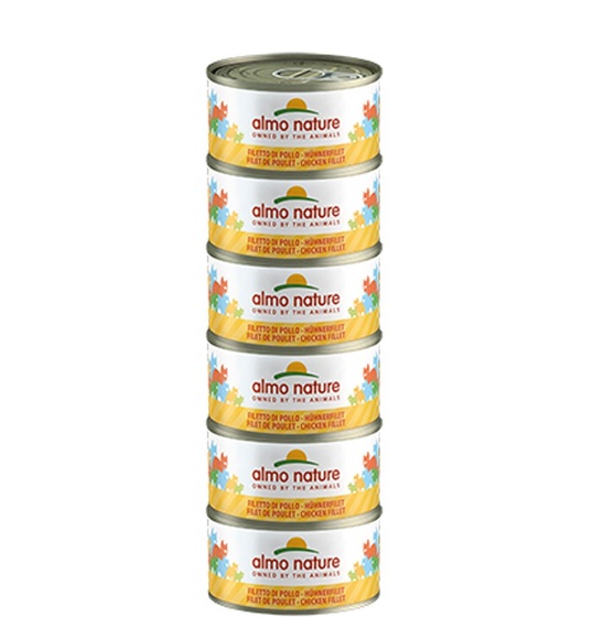 Sparpaket Almo Nature 24 x 70 g - Hühnerfilet