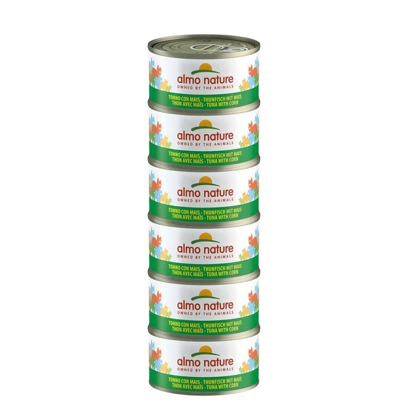 Sparpaket Almo Nature 24 x 70 g - Thunfisch & Mais