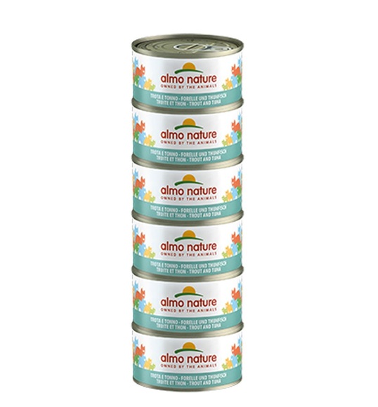 Sparpaket Almo Nature 24 x 70 g - Forelle & Thunfisch