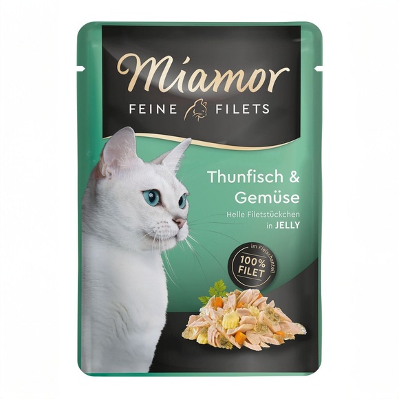 Miamor Feine Filets in Jelly 6 x 100 g - Thunfisch & Gemüse