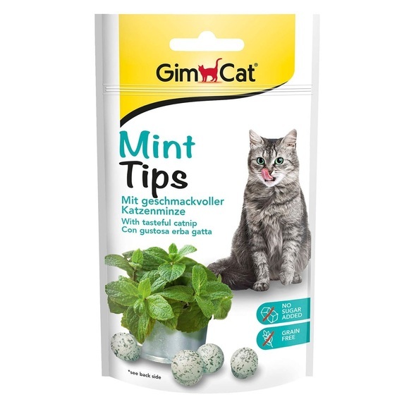 GimCat Katzensnack Mint Tips mit Katzenminze 40g