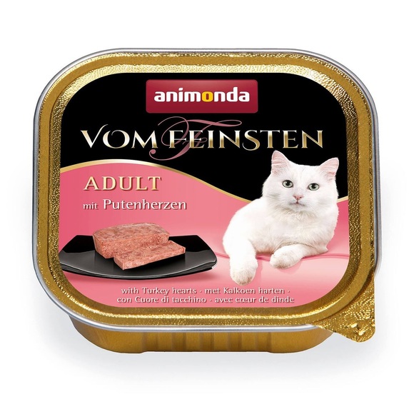 Animonda Vom Feinsten Adult Mixpaket 32 x 100 g - mit Putenherzen