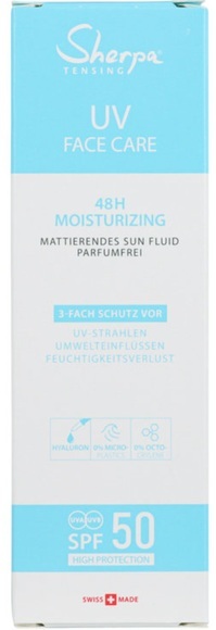 Sherpa Tensing Face Sun Fluid 48h Moisturizing SPF50 (50ml)