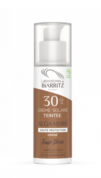 Laboratoires de Biarritz Sonnencreme Gesicht getönt Gold LSF30 (50 ml)