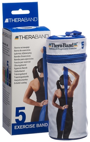 TheraBand 2.5mx12.7cm blau extra stark (1 Stück)