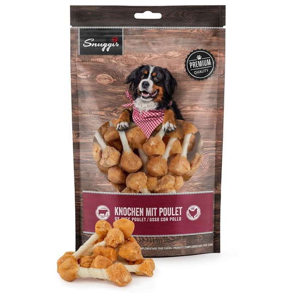 Snuggis Hundesnack Knochen mit Poulet 400g