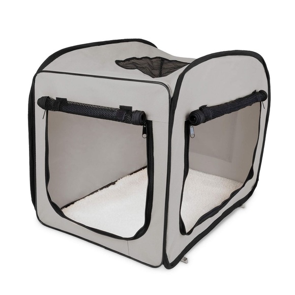 Freezack Hunde-Transportbox Ispra grau, 73.5x46.5x63cm (1 Stk)