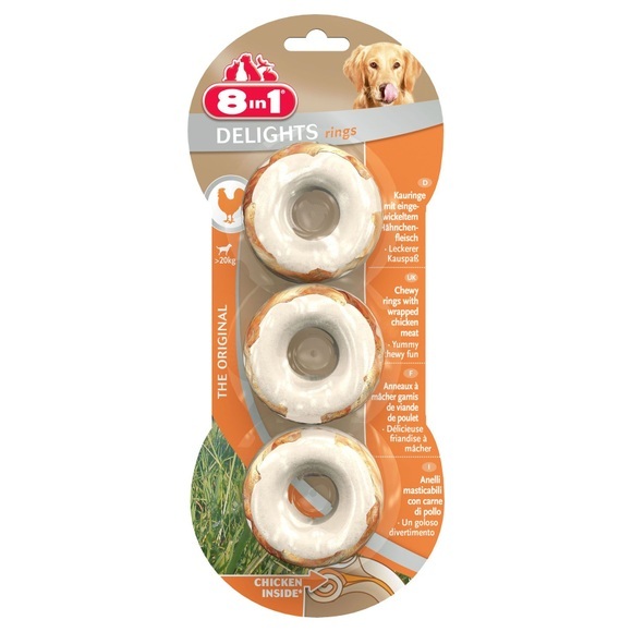 8in1 Delights Kauringe Huhn - 119 g (3 Stück)