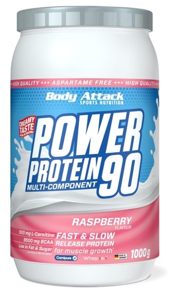 Body Attack Power Protein 90 Raspberry (1000g)