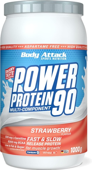 Body Attack Sports Nutrition GmbH & Co. KG Body Attack Power Protein 90 Strawberry