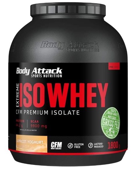 Body Attack Extreme Iso Whey Apricot-Yoghurt (1800g)