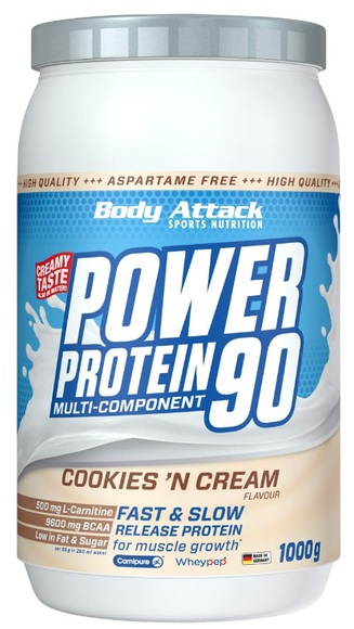 Body Attack Power Protein 90 Cookies 'n Cream (1000g)
