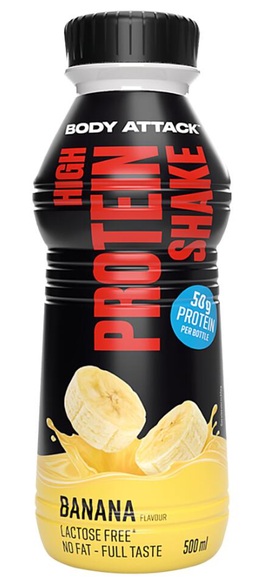 Body Attack High Protein Shake Banana (500ml)