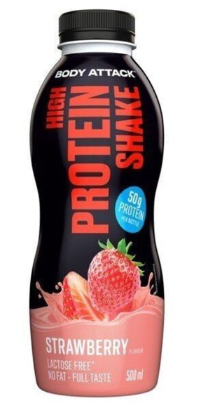 Body Attack High Protein Shake (500Ml) Proteinpulver