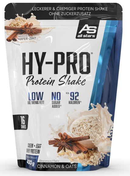 All Stars Hy-Pro Protein Shake Cinnamon & Oats (400g)