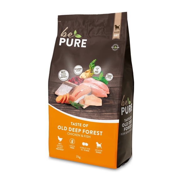 bePure Taste of Old Deep Forest Senior Chicken & Fish, Hunde-Trockenfutter (2kg)
