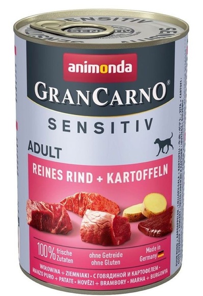 GranCarno Adult Sensitiv Rind+Kart. 400g