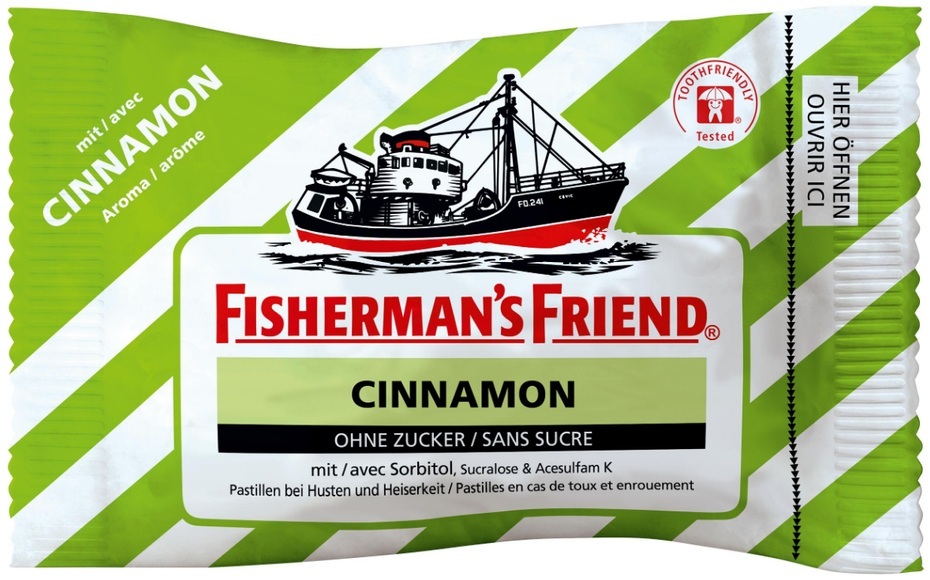 Fishermans Friend Cinnamon ohne Zucker (25 g)