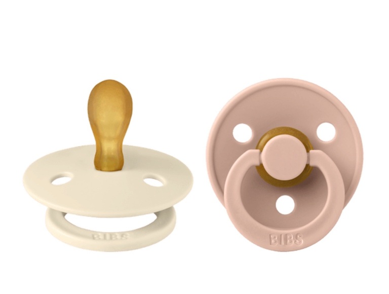 BIBS® Schnuller Colour Symmetrischer Sauger Ivory & Blush 0-6 Monate, 2 Stk.