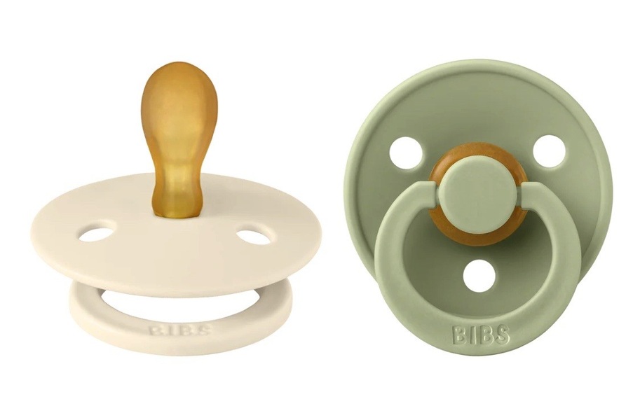 BIBS® Schnuller Colour Symmetrischer Sauger Sage & Ivory 0-6 Monate, 2 Stk.