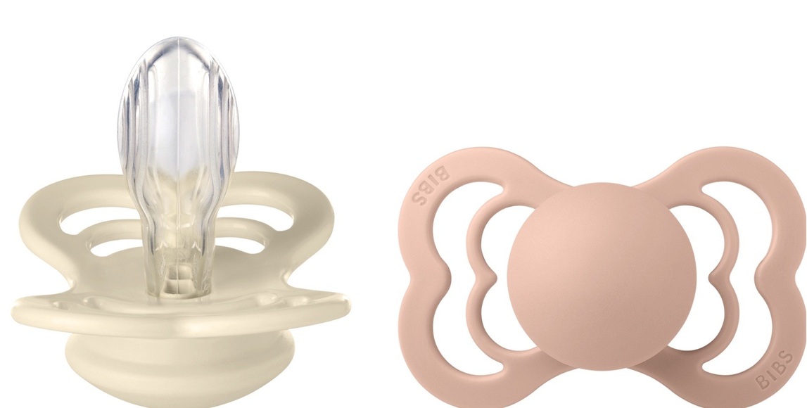 BIBS Schnuller Supreme Blush/Ivory Silikon 0-6 Monate, 2 Stk.