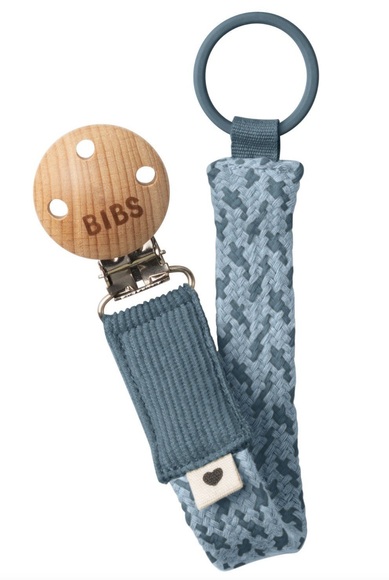 BIBS Schnullerkette Petrol/Baby Blue