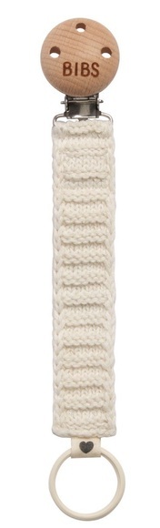 BIBS® Schnullerkette geflochten Ivory
