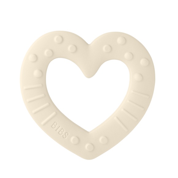 BIBS® Beißring Baby Bitie Heart ab 3 Monaten Ivory