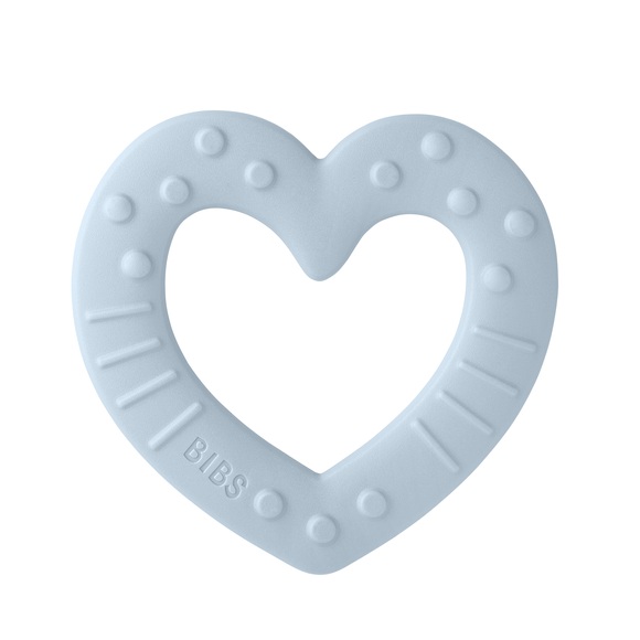 BIBS® Beißring Baby Bitie Heart ab 3 Monaten Baby Blue
