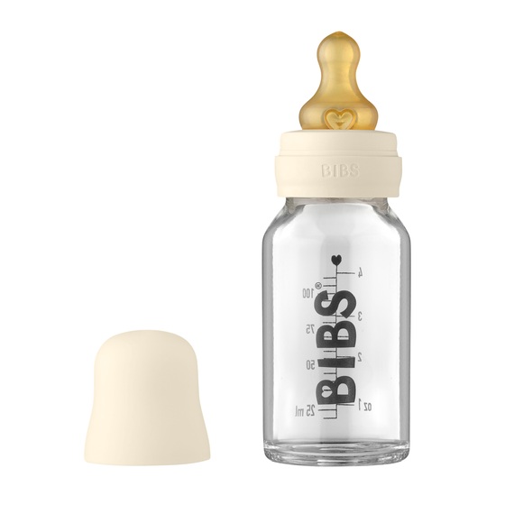 BIBS Babyflasche Complete Set 110 ml, Ivory