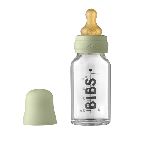 BIBS Babyflasche Complete Set 110 ml, Sage
