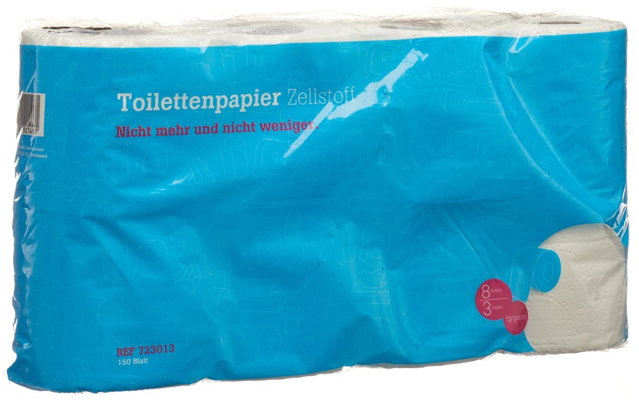 Funny WC-Papier Zellstoff 3-lagig 150 Blatt (8 Stück)