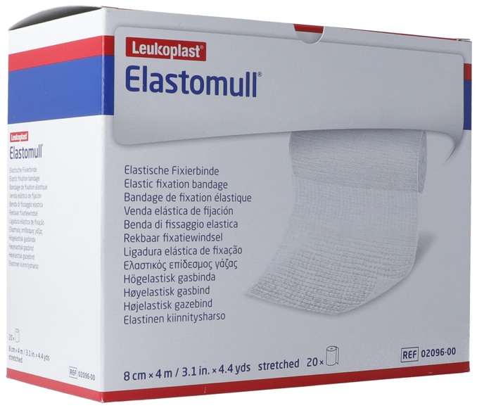 Elastomull elastische Fixierbinde 4mx8cm in Polypropylen (20 Stück)