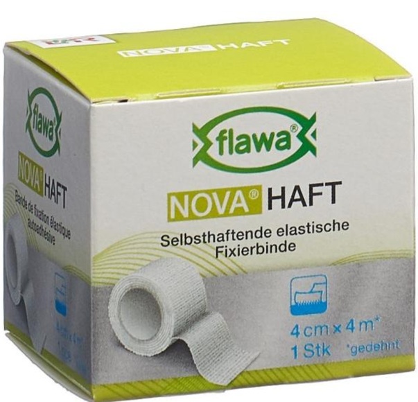 flawa Haft kohäsive Gazebinde 4cmx4m (1 Stück)