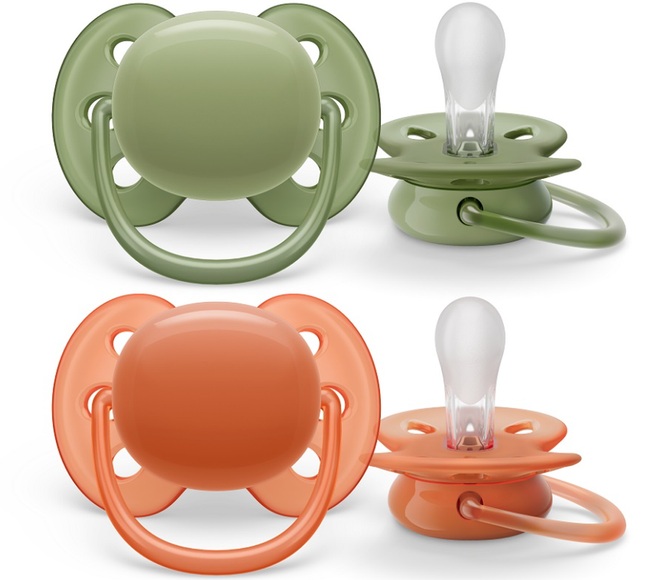 Philips Avent Schnuller +18M Ultra Soft Khaki/Terracotta